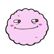 cartoon happy cloud N10