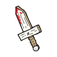 cartoon wooden sword N8