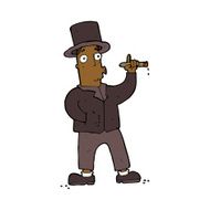 cartoon smoking gentleman N7