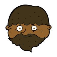cartoon bearded man N41