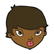 cartoon unimpressed woman N7