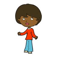 cartoon woman thinking N31