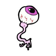 cartoon gross eyeball N12