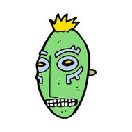 cartoon tribal mask N7