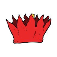 cartoon paper crown N17