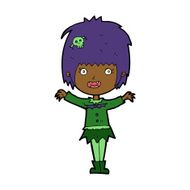 cartoon happy vampire girl N26