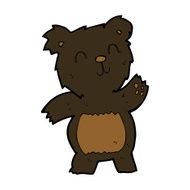 cartoon black bear N42
