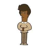cartoon man narrowing his eyes N7