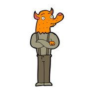 cartoon man with fox head N4