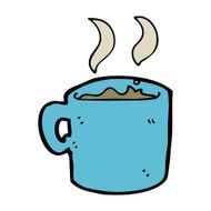 cartoon mug of coffee N8