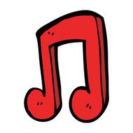 cartoon musical note N22