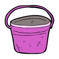 cartoon metal bucket N7