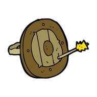 cartoon shield with arrow N7