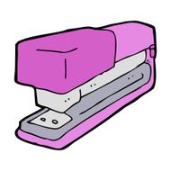 cartoon office stapler N7