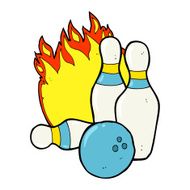 ten pin bowling cartoon N5