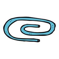 cartoon paperclip N17