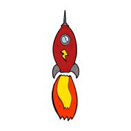 Cartoon Rocket N45