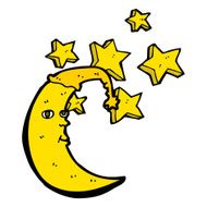 Sleepy Moon Cartoon N12