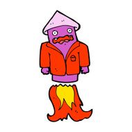 cartoon firework in business suit N7