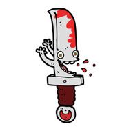 crazy knife cartoon character N7