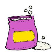 cartoon bag of flour N24