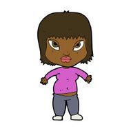 cartoon overweight woman N7