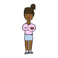 cartoon annoyed woman N134
