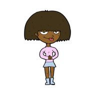cartoon sly woman N7