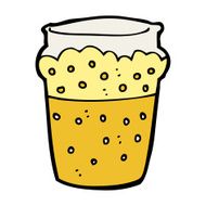 cartoon glass of beer N16