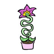 cartoon flower N332