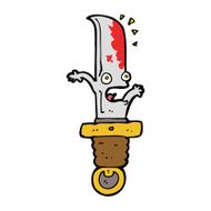 cartoon frightened knife N7