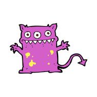 cartoon little monster N49