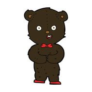cartoon teddy black bear N8