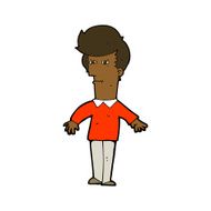cartoon suspicious man N28