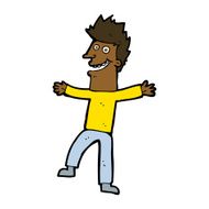 cartoon happy man N347