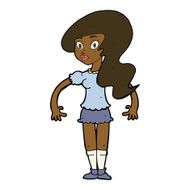 cartoon pretty woman N200