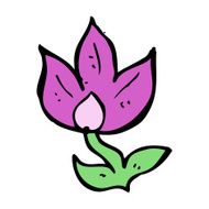cartoon flower N333