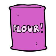 cartoon bag of flour N25