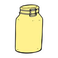 cartoon glass jar N4