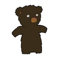 cartoon black bear N44
