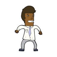 cartoon nervous businessman N7