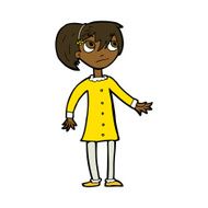cartoon worried girl N7