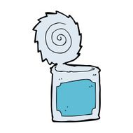 cartoon open tin can N7