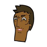 cartoon angry face N21