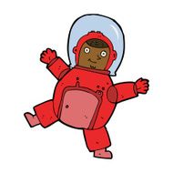Cartoon Astronaut N103