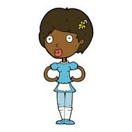 cartoon woman in french maid outfit N7