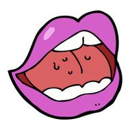 cartoon pink mouth N3