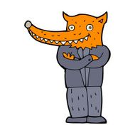 cartoon fox man N33