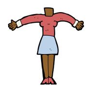 cartoon female body (add photos or mix and match cartoons) N171