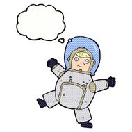 cartoon astronaut with thought bubble N131